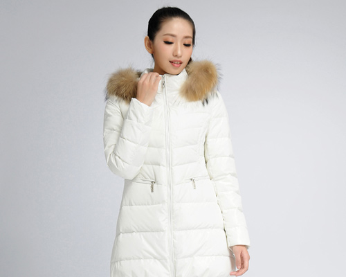 女裝時尚羽絨服（垂直修身）